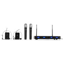 UHF-550 Quartett3 bezdrôtový mikrofónový set Auna Pro