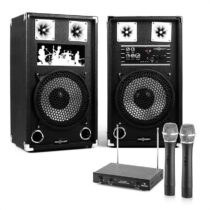 Karaoke Set "STAR-10A" PA reproduktory, bezdrôtový mikrofón, 600W Electronic-Star