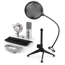 MIC-900S V2, USB mikrofónová sada, kondenzátorový mikrofón + pop-filter + stolný statív Auna