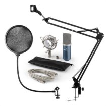 MIC-900BL, USB mikrofónová sada V4, modrá, kondenzátorový mikrofón, pop filter, mikrofónové rameno A...