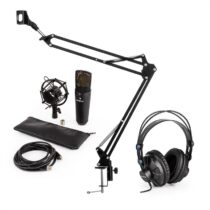 MIC-920B USB mikrofónová sada V3 štúdiové slúchadlá, kondenzátorový mikrofón, mikrofónové rameno Aun...