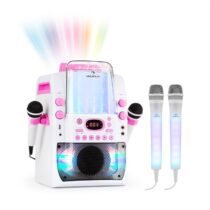 Kara Liquida BT ružová farba + Dazzl mikrofónová sada, karaoke zariadenie, mikrofón, LED osvetlenie ...