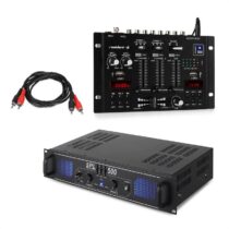 SPL500EQ PA zosilňovač + mixážny pult Resident DJ 22 BT 2CH Skytec