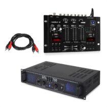 SPL700EQ sada PA zosilňovač + mixážny pult Skytec