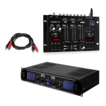 SPL1000EQ sada PA zosilňovač + mixážny pult Skytec