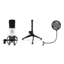 auna MIC-920 USB mikrofónová sada V1 + kondenzátorový mikrofón + statív + pop filter Auna