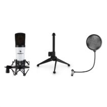 auna MIC-920 USB mikrofónová sada V1 + kondenzátorový mikrofón + statív + pop filter Auna